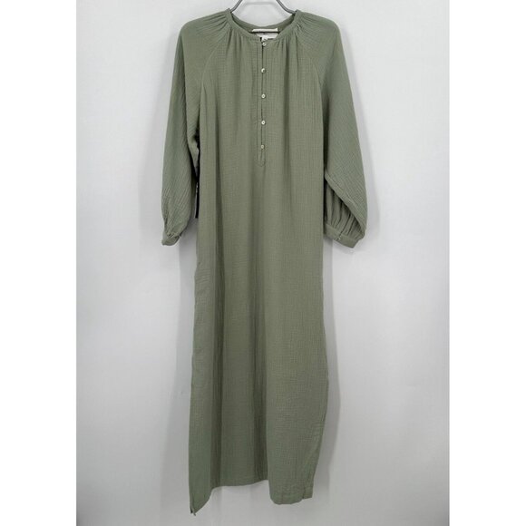 Pomander Place by Tuckernuck Green Gauze Heidi Maxi Dress sz XS NWT - Picture 1 of 7